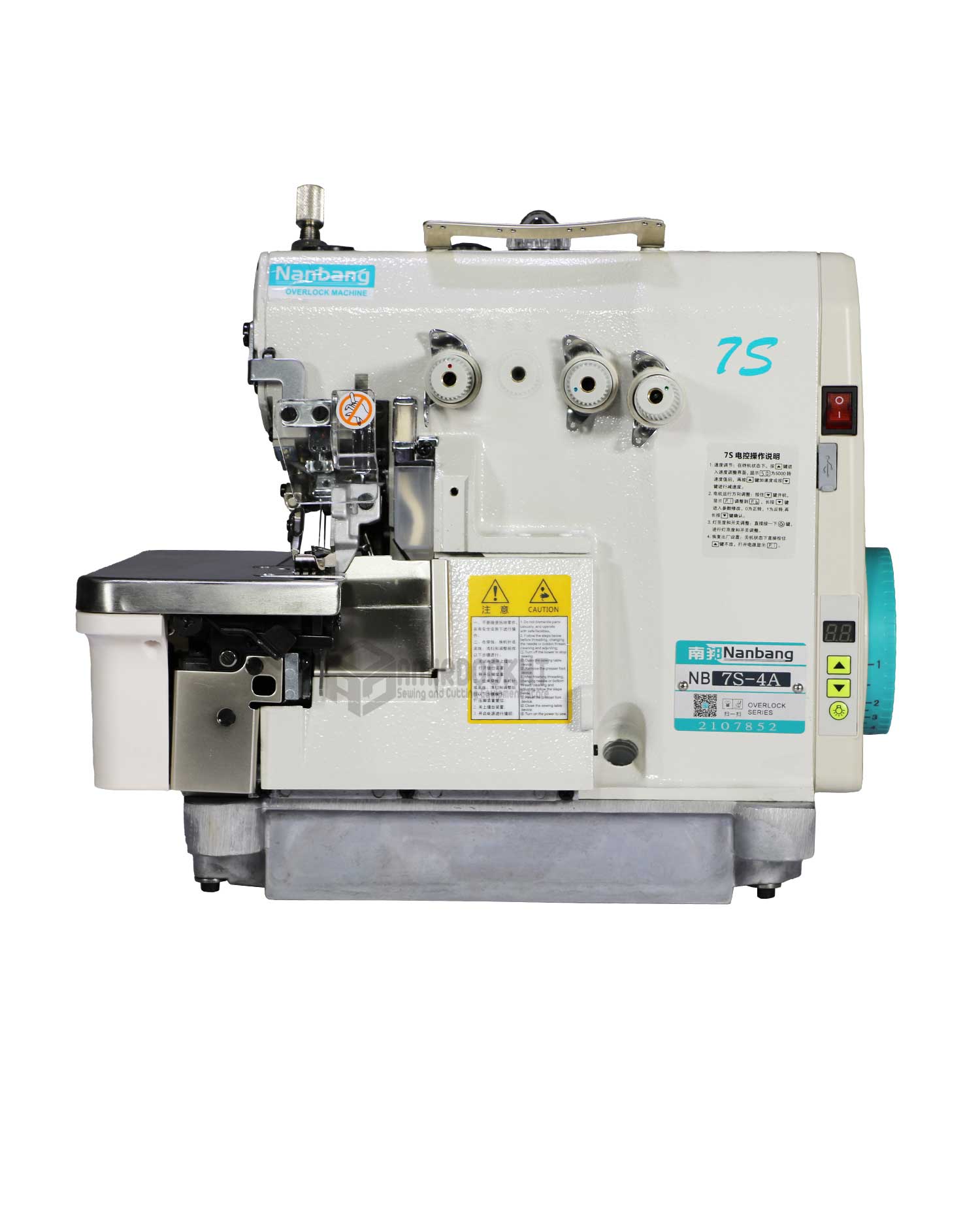 nanbang7s-overlocksewingmachine1 خرید و قیمت چرخ خیاطی سردوز سه نخ نانبنگ 7S