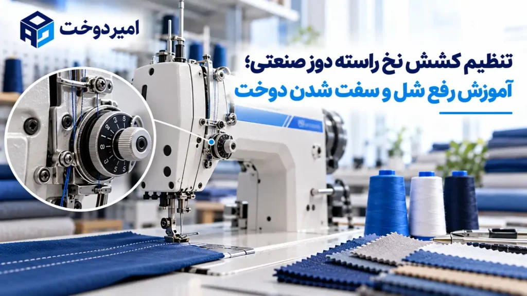 تنظیم کشش نخ راسته دوز صنعتی
